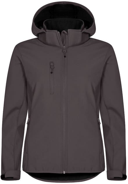 Clique Classic Softshell Hoody Women 0200917 - Donkergrijs - 42/XL