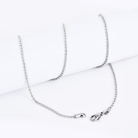 ABkettinkjes - Ketting - Bal - Balletjesketting - 3mm - Staal - RVS - 60cm