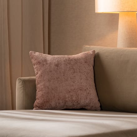 Bronx71® Sierkussen Juna chenille stof roze 45 x 45 cm