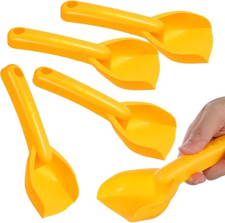 Strandschepjes Set - Zand Schepjes - Strand Speelplezier - Compact Lichtgewicht - 18x7.5x3.5CM - Geel