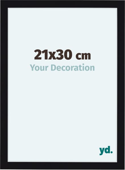 Your Decoration - Fotolijst 21x30 cm - MDF - Zwart Hoogglans - Como