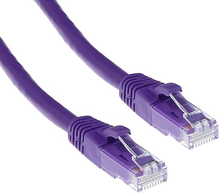 ACT Paarse 7 meter U/UTP CAT6 patchkabel snagless met RJ45 connectoren IS1707