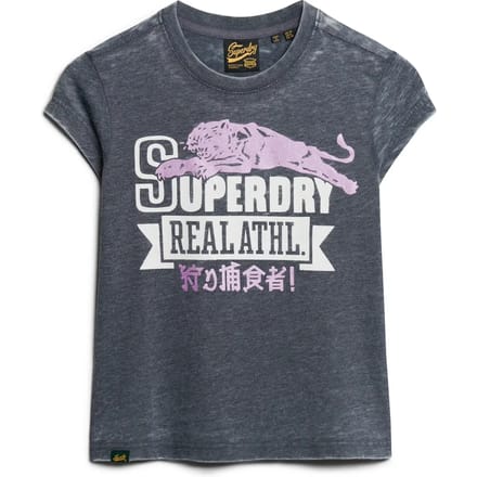 Superdry - Varsity Burnout T-shirt - Dames - T-shirts