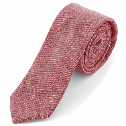 Roze Katoenen Stropdas