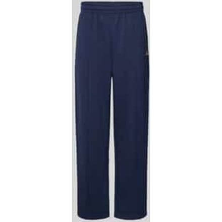 Sweatpants met lengtenaden en labelprint