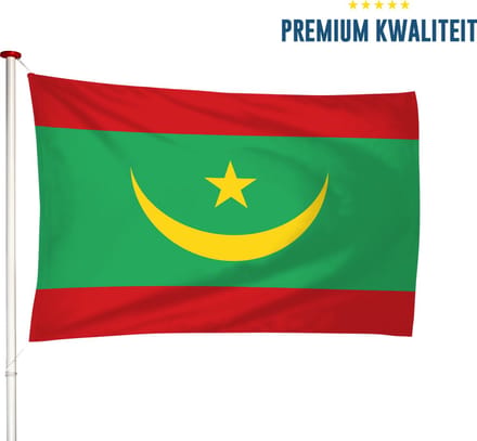 Mauritaanse Vlag Mauritanië 100x150cm - Kwaliteitsvlag - Geschikt voor buiten