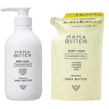 MAMA BUTTER - Body Soap Fragrance Free 400ml Refill