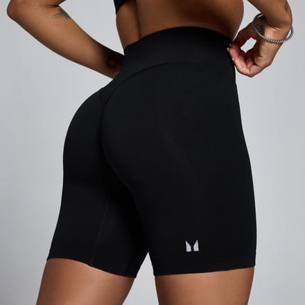 MP Dames Tempo Mid Rise Naadloze Short - Zwart - M