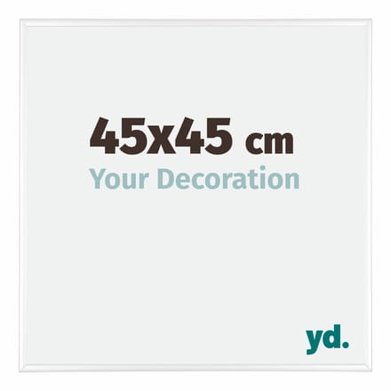 Your Decoration - Fotolijst 45x45 cm - Aluminium - Wit Hoogglans - Kent