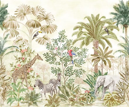 Fotobehang - Wild Wonderland 300x250cm - Vliesbehang
