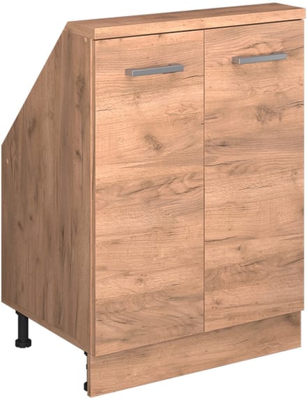 Vicco Rion Kast voor schuine wand – met 2 deuren Krachtige eik goud