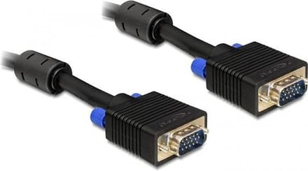 Delock - VGA Beeldscherm kabel - zwart - 3 meter