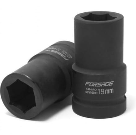 FORSAGE F-48510019 - Impact Dopsleutel - 19mm - 6-kant