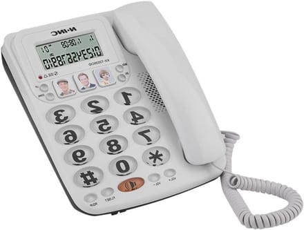 Vaste Telefoon - Kabeltelefoon Kantoortelefoon - Zakelijk Communiceren - Ruisonderdrukking - 2 regels display - Standaard