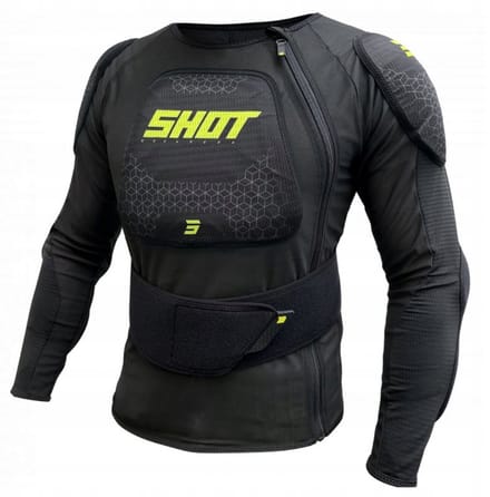 Shot Racing Airlight Beschermingsvest Motor Zwart/Fluo Geel