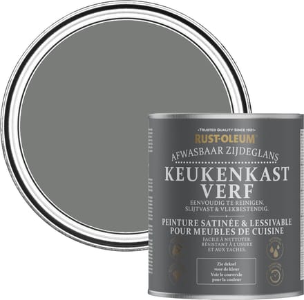 Rust-Oleum Grey Keukenkastverf Zijdeglans - Schaduwgrijs 750ml