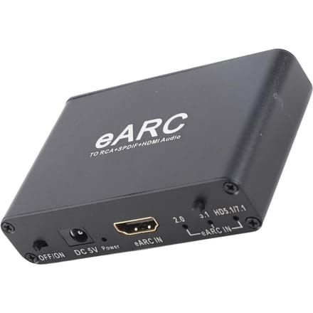 EARC ARC Geluidsextractor HD Multimedia Interface Optische 3.5mm Uitgang HD Multimedia ARC Adapter voor gray
