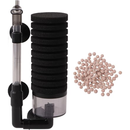 Aquarium Sponsfilter Sterk Absorptievermogen Stil Mini Aquarium Biochemisch Waterfilter black
