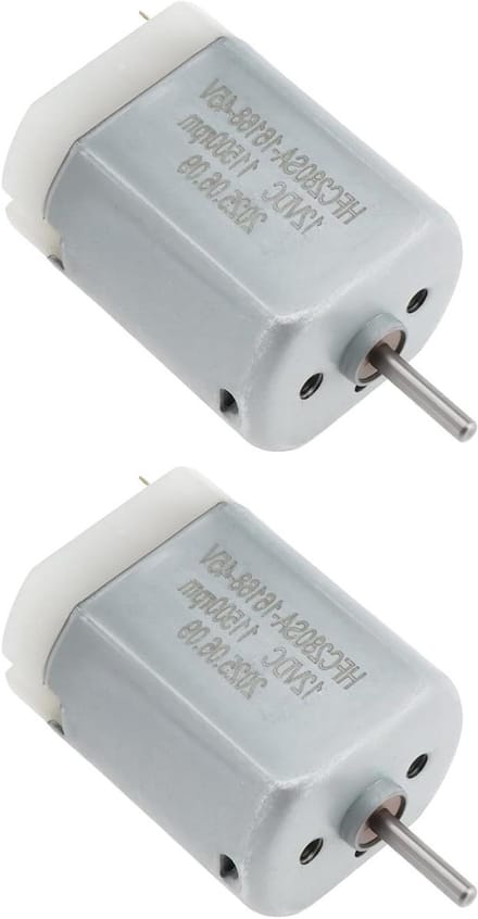 RC Auto Motor - Hobby Motor DC - Modelbouw Projecten - Compact Ontwerp - 2 Stuks - Zilver