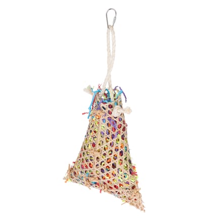 TIAKI vogelspeelgoed hakselmandje ca. L 38 x B 18 x H 6,5 cm