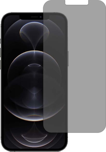 Smartphonica Privacy screenprotector voor iPhone 12 Pro Max tempered glass geschikt voor iPhone 12 Pro Max