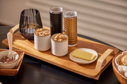 DUA Dienblad - Houten - Kaasplank - Bamboe Handvatten - Serveerplank - Borrelplank