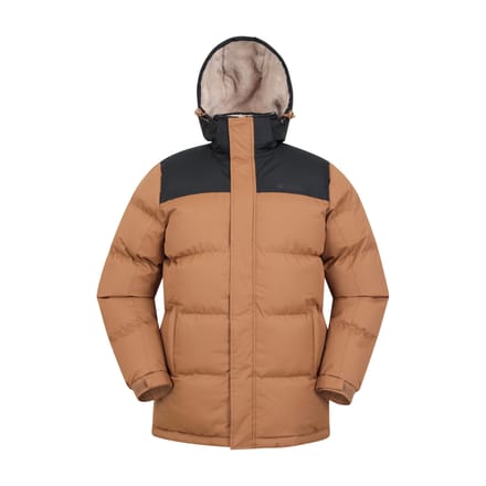Mountain Warehouse Heren Sneeuw Borg gevoerd gewatteerd jack (Tan)