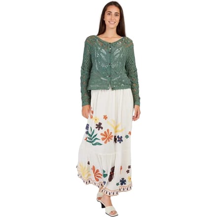 Bloemenlange rok dames Derhy Albi