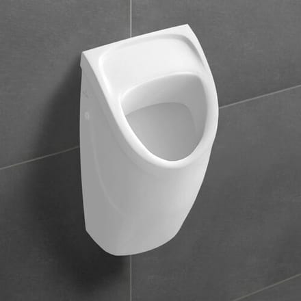 Villeroy & Boch O.novo Suction Urinal Compact, without lid, with target object, inlet concealed 75570501