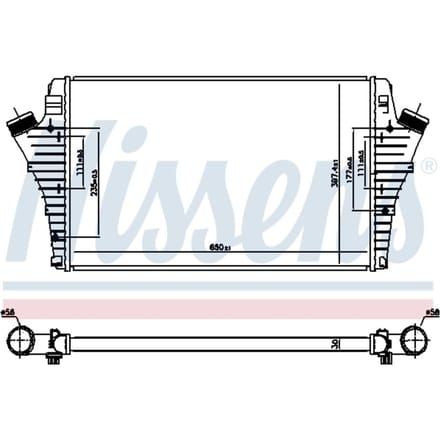 Intercooler NISSENS 96647
