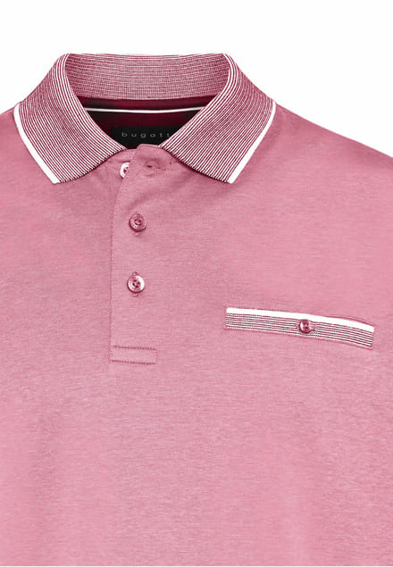 Bugatti Herren Poloshirt met contrasterende strepen