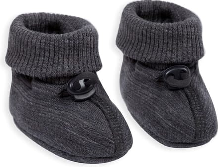 Smallstuff-Booties-Slofjes-Babyslofjes-Soft-Dark Grey-Kledingmaat-maat 68/74