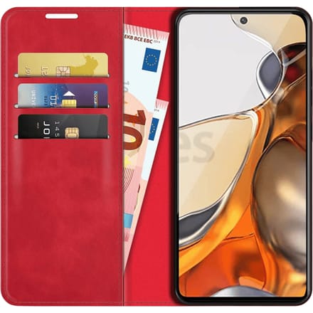 Just in Case Xiaomi 11T (Pro) Portemonnee Hoesje Red