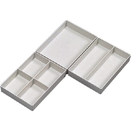 Inzetbak Djois halfhoog 30x122x168mm 1-vaks grijs