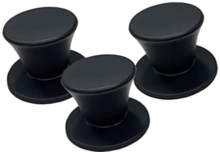 Set van 3 Universele Vervangende Pan Deksels met Hittebestendige Handgreep