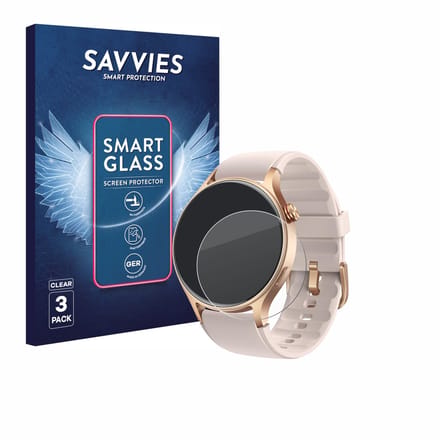 3 Stuks Savvies Screenprotector - geschikt voor aeac AR01 1.32" - beschermfolie glas transparant