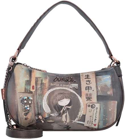 Anekke Schoudertas Shōen Shoulder Bag Multicolor Bruine
