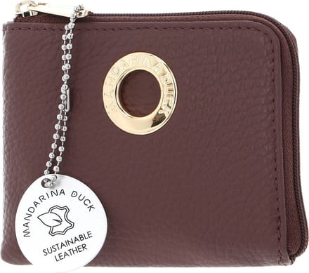 MANDARINA DUCK Leren Portemonnee Mellow Leather Wallet Balsamic Mauve