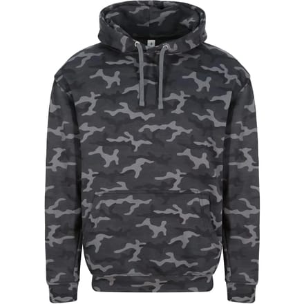 Just Hoods Camo Hoodie JH014 - BLACK CAMO - S