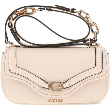 GUESS schoudertas Dea Crossbody Flap Bag Creme White crème