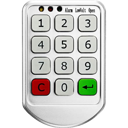 Verrouillage électronique du clavier pour armoire, indépendant et ouvert, double Modes de fonctionnement, indicateur à 3 couleurs argenté