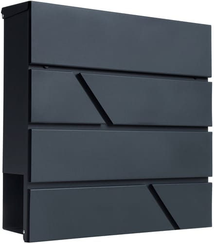 SEVERNO Home&Office OSLO - Brievenbus - Antraciet - Staal - 37 cm