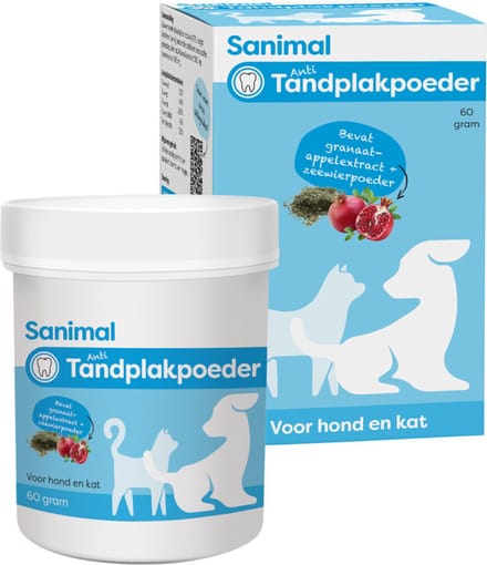 Sanimal Anti-Tandplakpoeder 60 gram