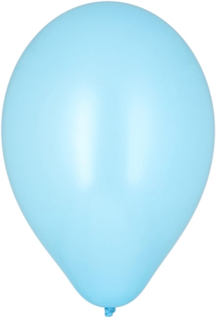 10 Ballonnen Ø 25 cm lichtblauw