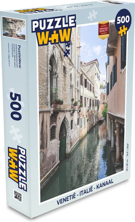 Puzzel Venetië - Italië - Kanaal - Legpuzzel - Puzzel 500 stukjes