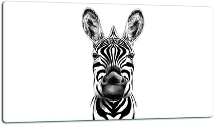 TMK ArtDeko - Snijplank - Glas - 52x30 cm - Zebra