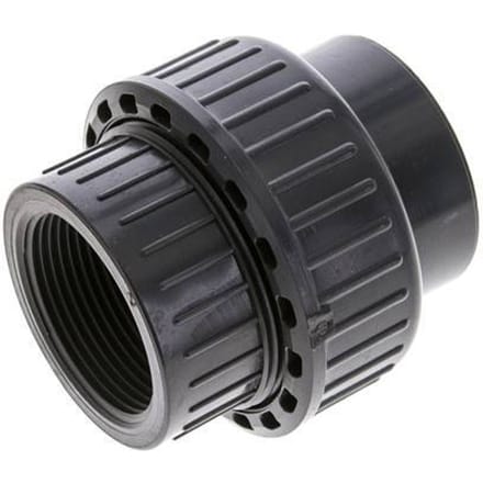 PVC Lijmmof Binnendraad Rp 1-1/2'' FKM