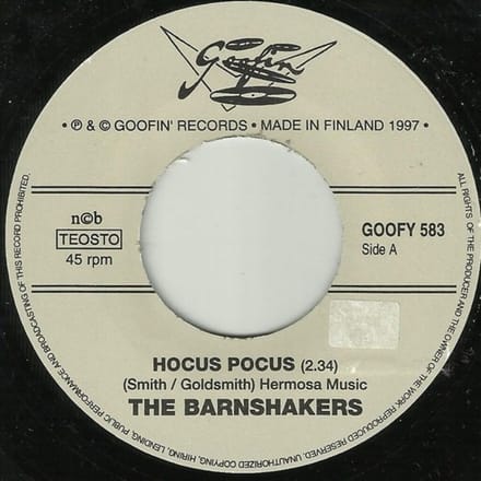 Barnshakers - Hocus Pocus (7" Single)
