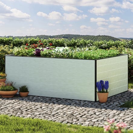 195 x 150 x 77 cm Moestuinbak Standard Christina, Aluminium (geanodiseerd)