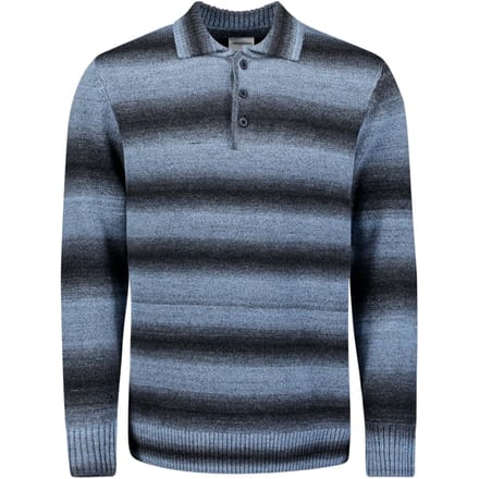 No Excess Pullover Polo Degrade Dusty Blue Größe: S | Pullover Outlet | Herren | Blau